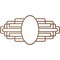 Ekena Millwork Elizabeth Wood Fretwork Pierced Ceiling Medallion, Walnut, 16"W x 8"H x 4 3/8"IW x 7 5/8"IH x 3/8"T CMWP16X08X0375EBWA - alternate 5